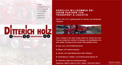 Desktop Screenshot of ditterich-holz.de
